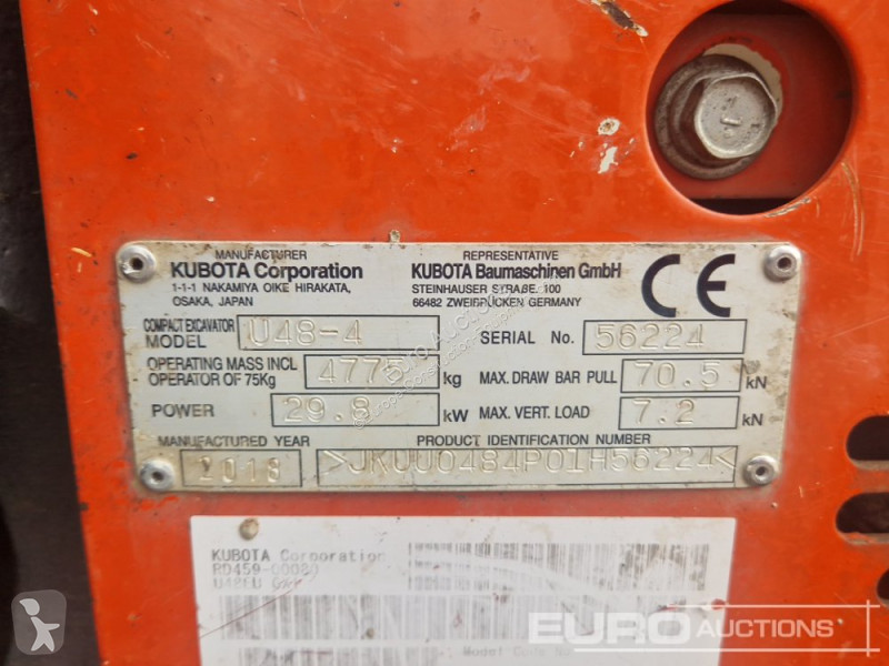Escavadora Kubota U48-4