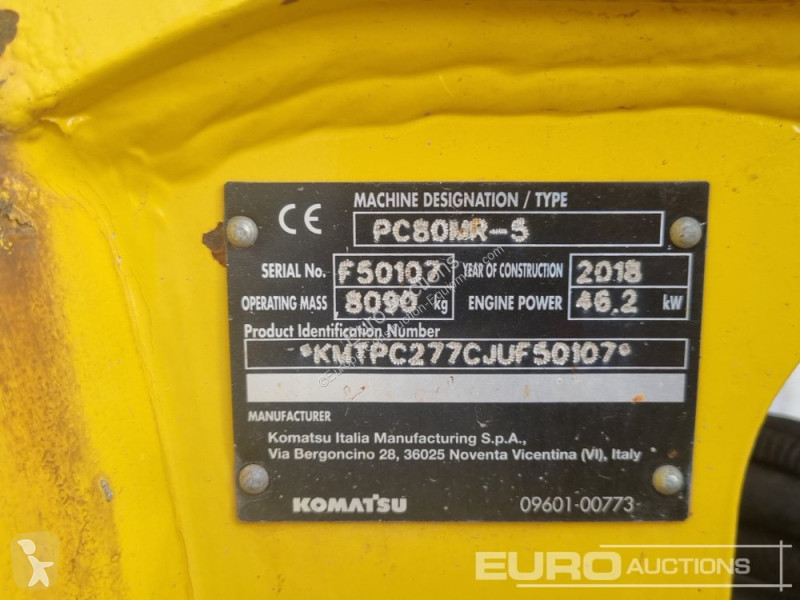 جرافة Komatsu PC80MR-5