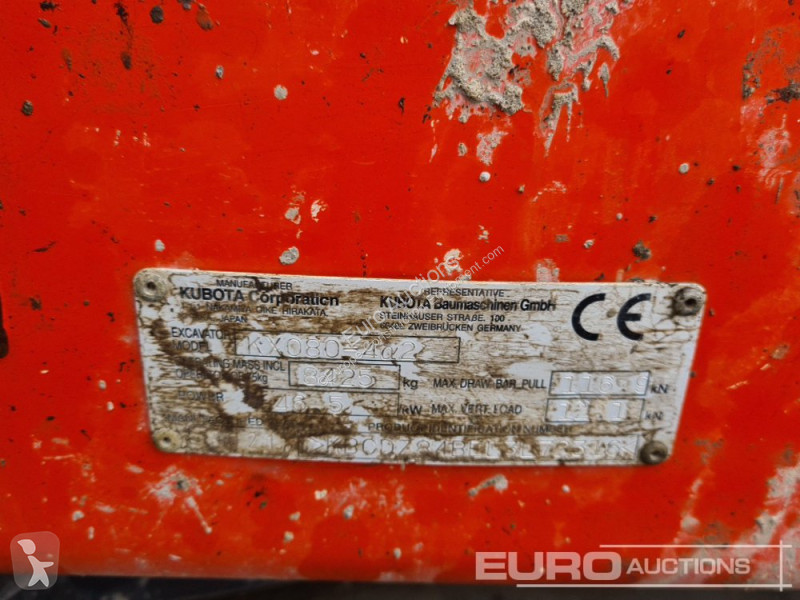 Escavadora Kubota KX080-4A2