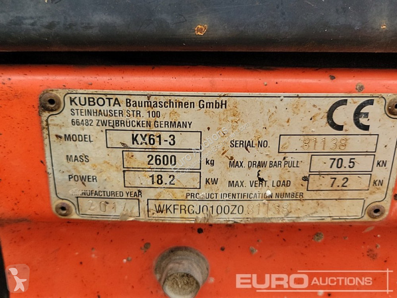 Excavadora Kubota KX61-3