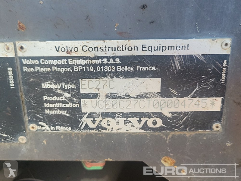 Excavator Volvo EC27C