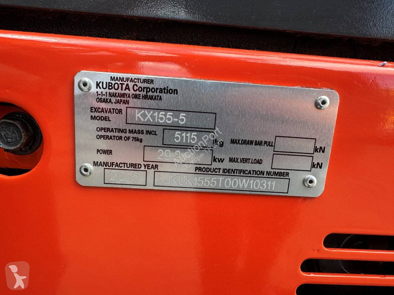 Pelle Kubota KX155-5