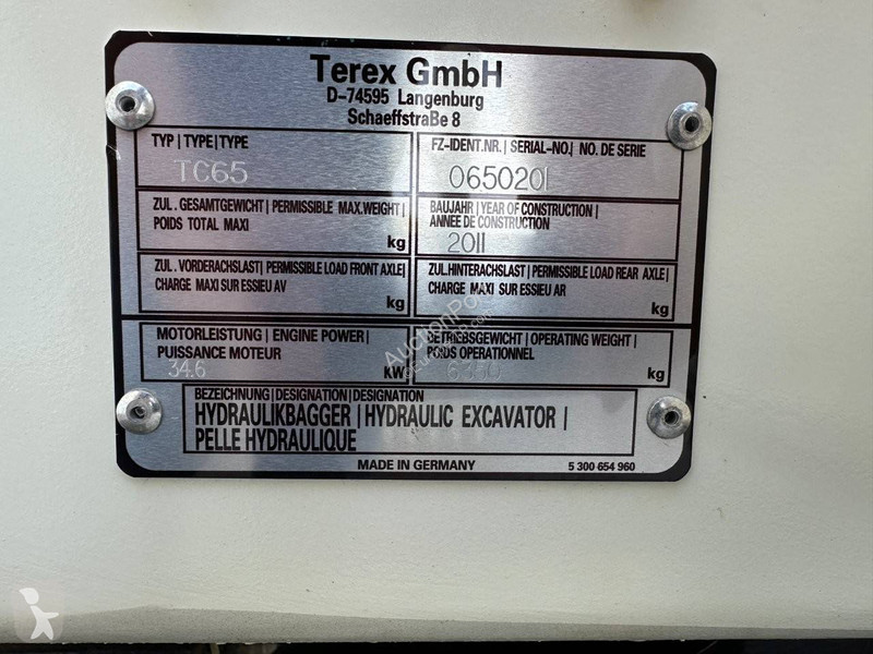 Pelle Terex TC65