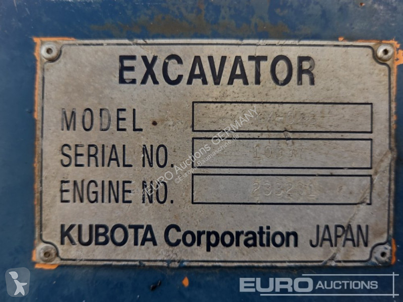 Graafmachine Kubota KX-026