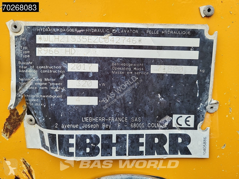 Excavadora Liebherr R966 HD