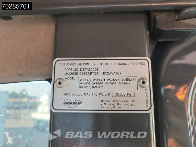 Escavadora Doosan DX165W-5 DUTCH MACHINE