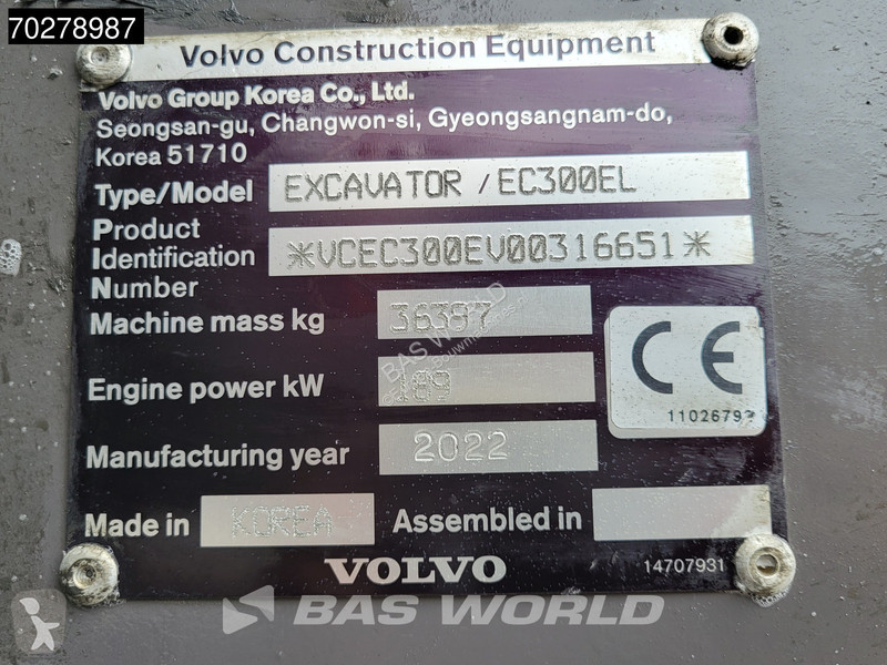 Excavadora Volvo 0 E L
