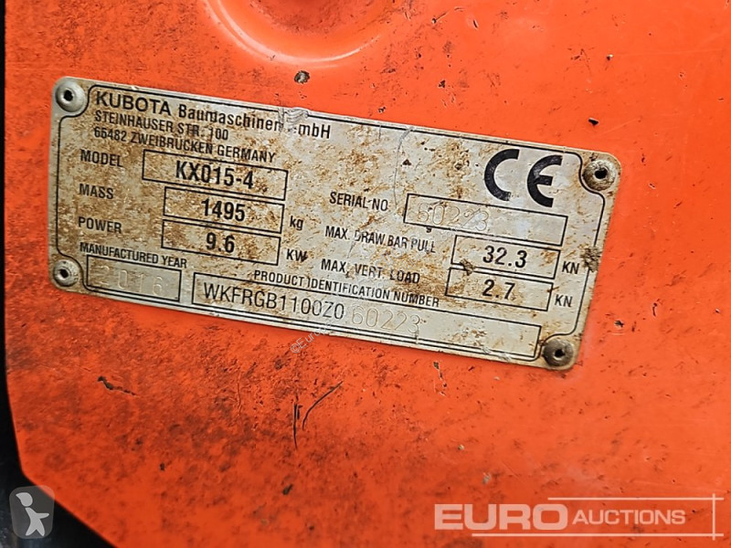 Skovl Kubota KX015-4