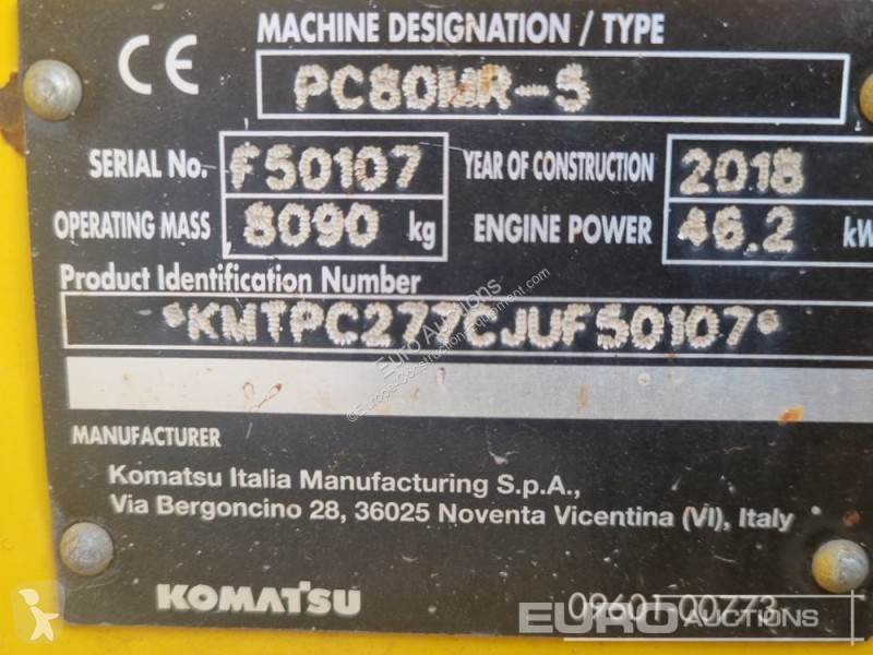 جرافة Komatsu PC80MR-5