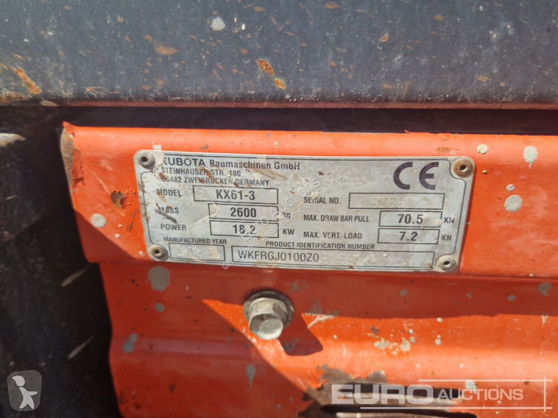 Excavadora Kubota KX61-3