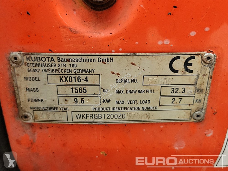 جرافة Kubota KX016-4