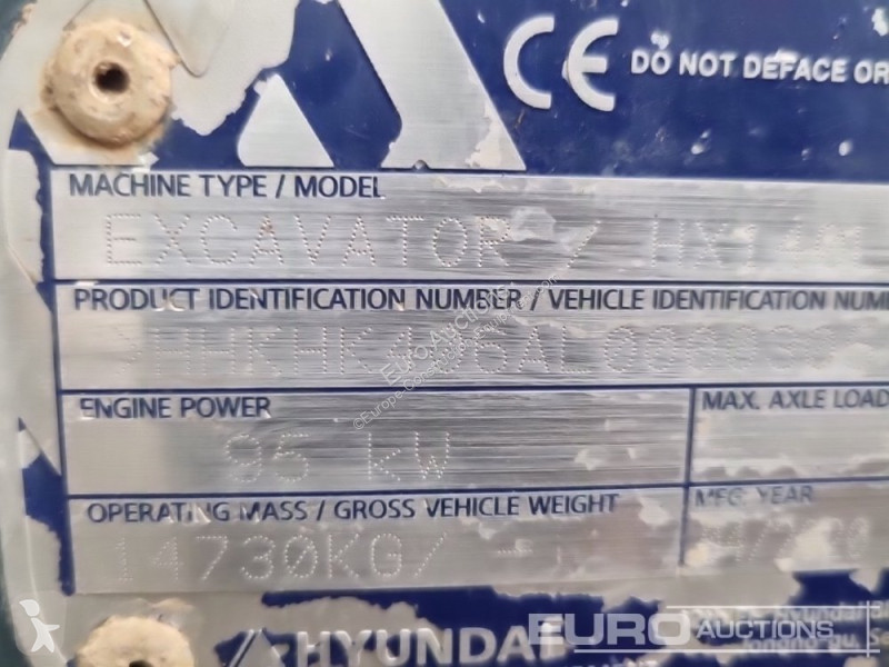 Escavatore Hyundai HX140LC