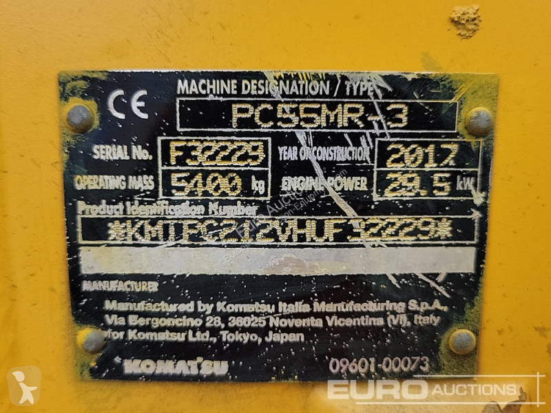 Excavator Komatsu PC55MR-3