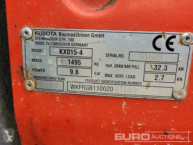 Lopatový nakládač Kubota KX015-4