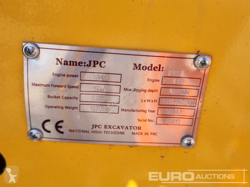 Excavadora JPC KV12