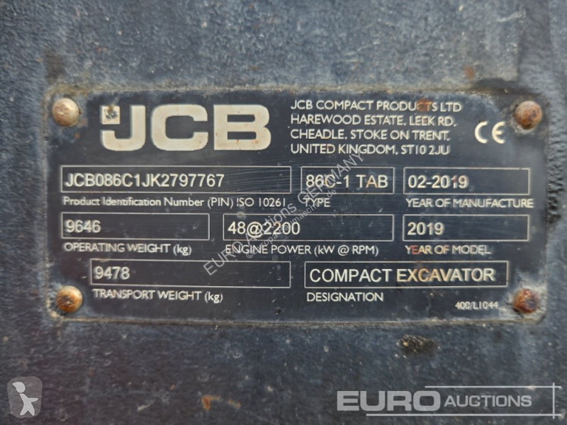 Excavadora JCB 86C-1