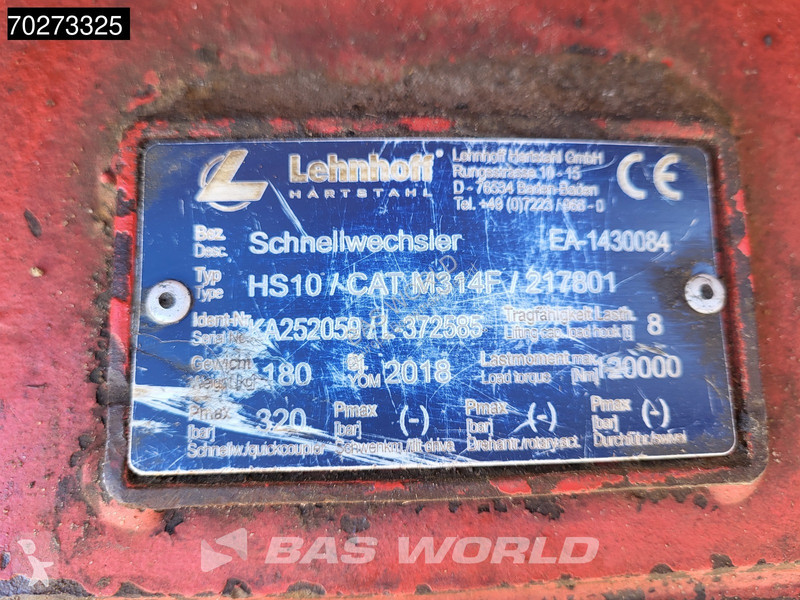 Excavator Caterpillar M314 F