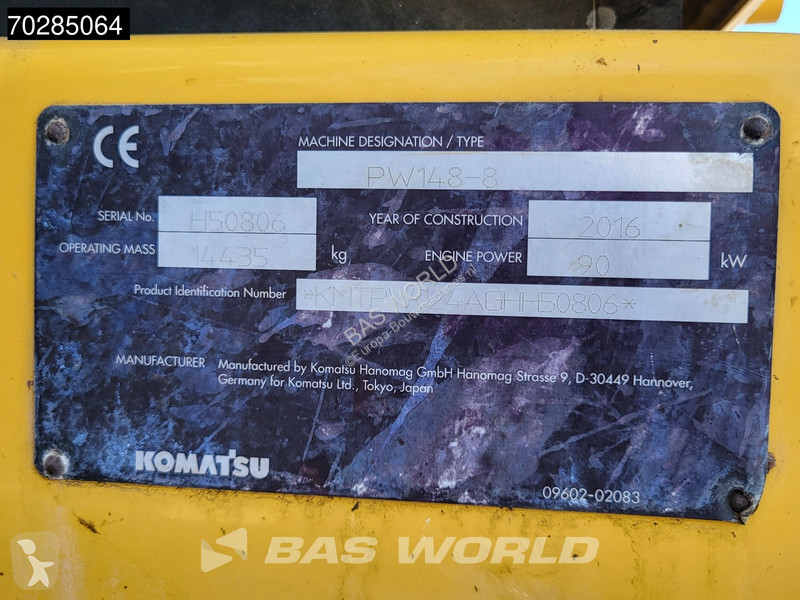 Excavator Komatsu PW148 -8