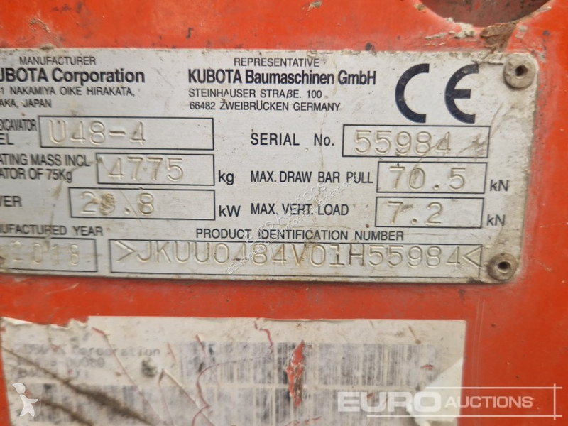 Escavatore Kubota U48-4
