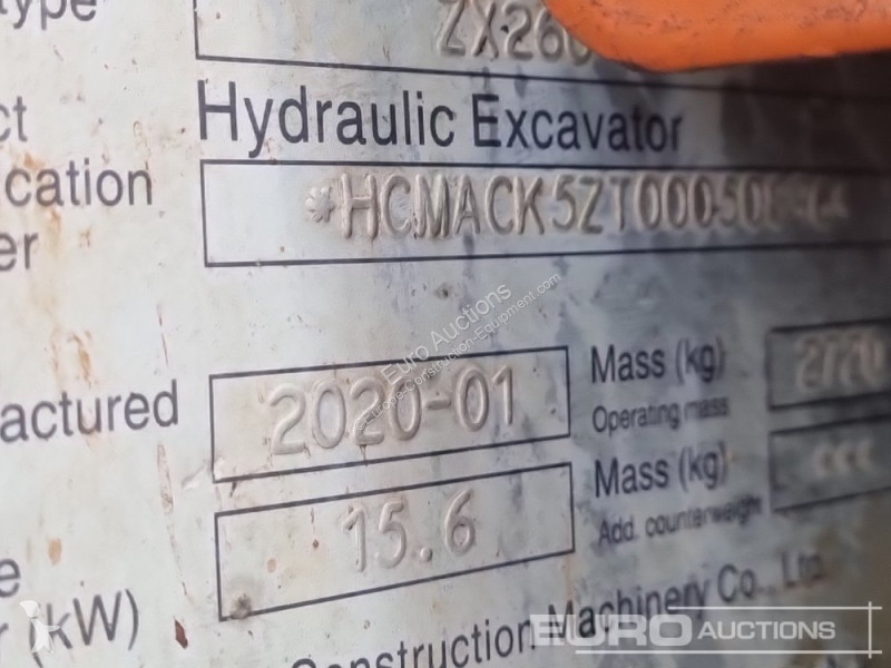 Excavadora Hitachi ZX26U-5A CLR