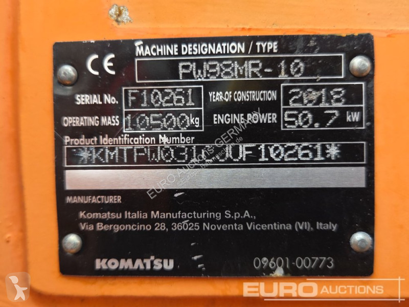 Excavadora Komatsu MR
