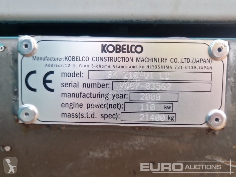 Lopatový nakládač Kobelco SK210-VI