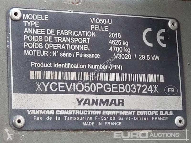 جرافة Yanmar ViO50-U