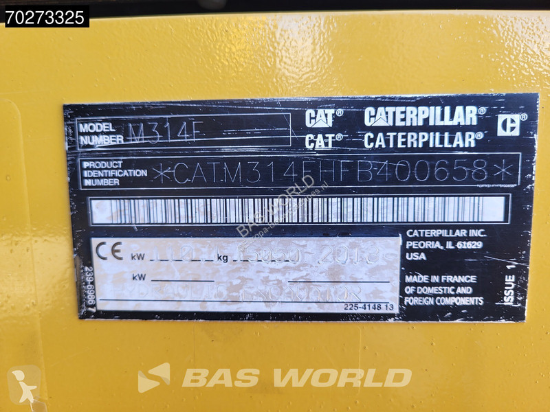 Excavator Caterpillar M314 F