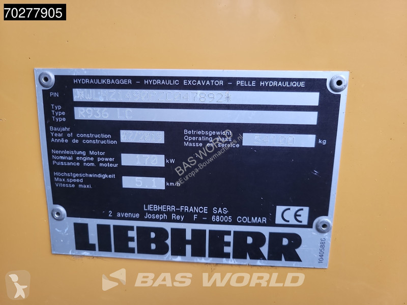 Excavadora Liebherr LC