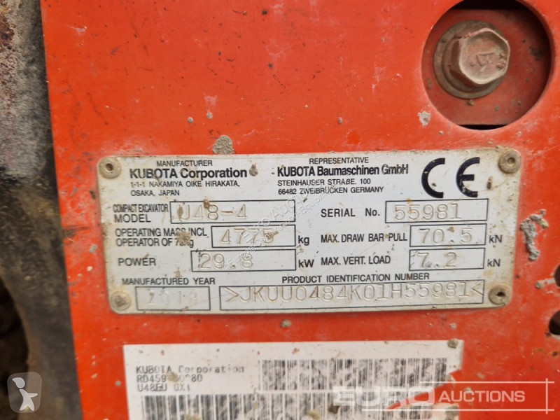 Graafmachine Kubota U48-4