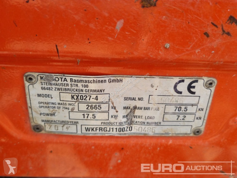 Skovl Kubota KX027-4