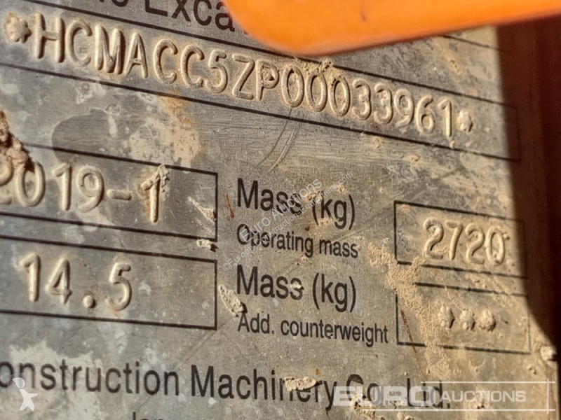 Lopatový nakládač Hitachi ZX26U-5A CLR
