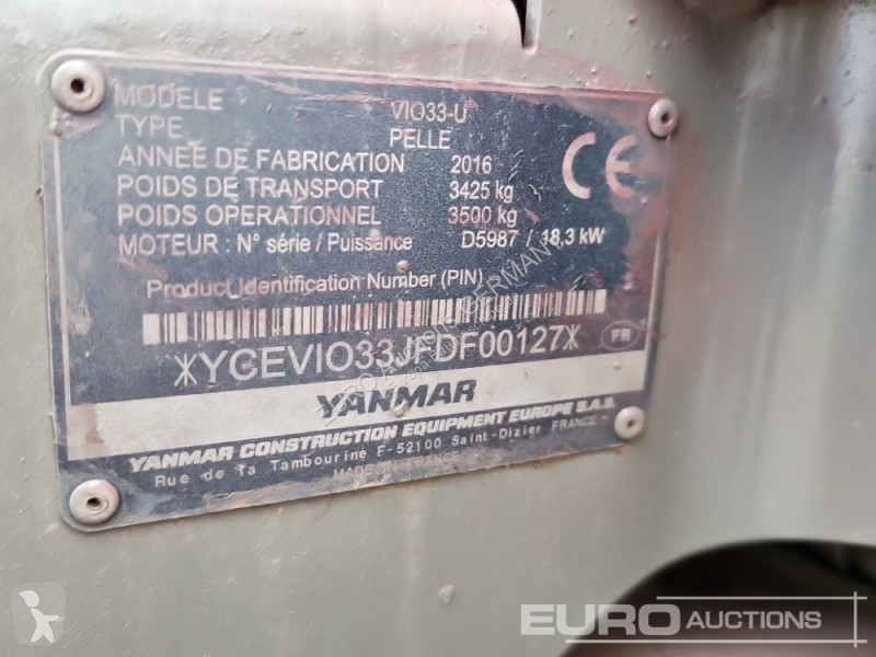 Rýpadlo Yanmar ViO33-U