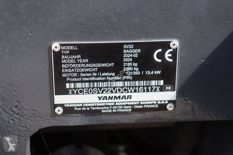 Skovel Yanmar SV22