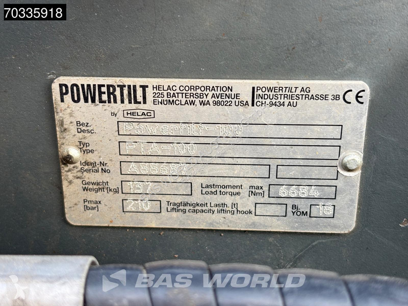 جرافة Wacker Neuson Powertilt