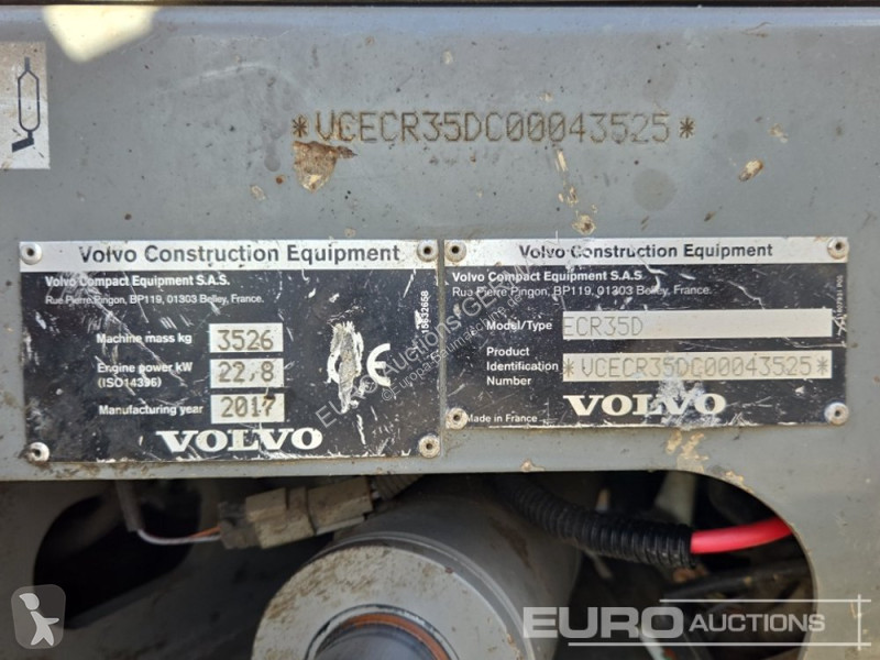 Graafmachine Volvo ECR35D