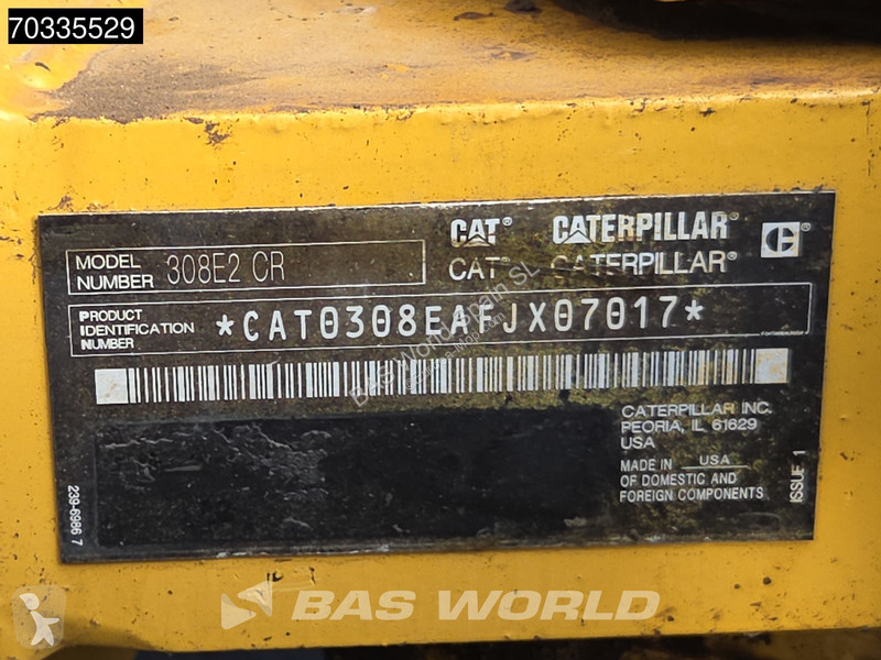 Escavadora Caterpillar 308 E2 CR A/C - 2 Buckets