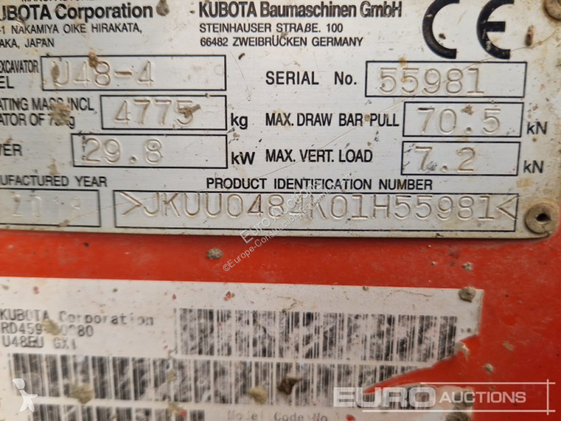 Graafmachine Kubota U48-4
