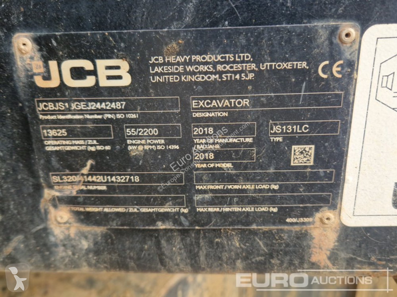 جرافة JCB JS131LC