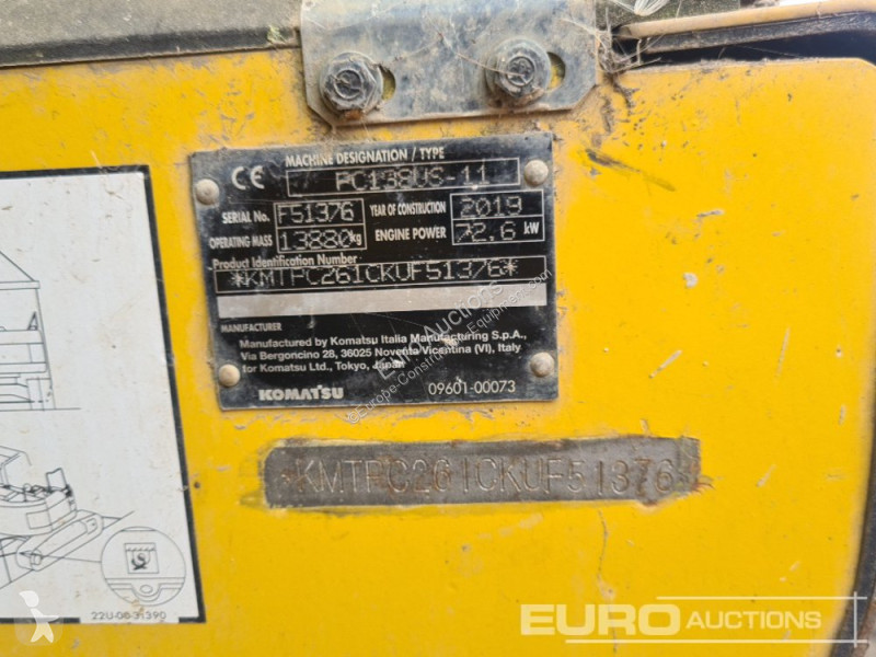 Escavatore Komatsu PC138US-11