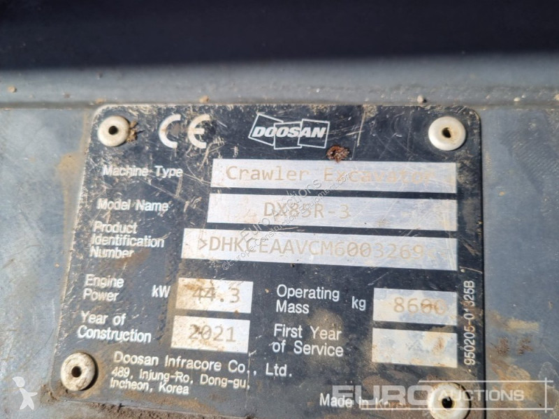 Skovl Doosan DX85R-3