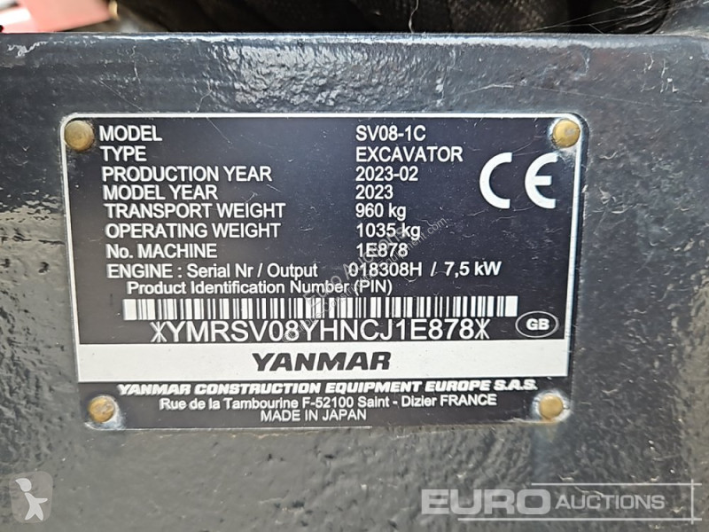 Escavatore Yanmar SV08-1C