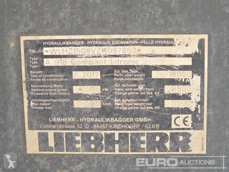 جرافة Liebherr A918