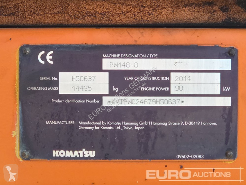 جرافة Komatsu PW148-8