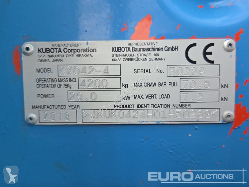 Pelle Kubota KX042-4