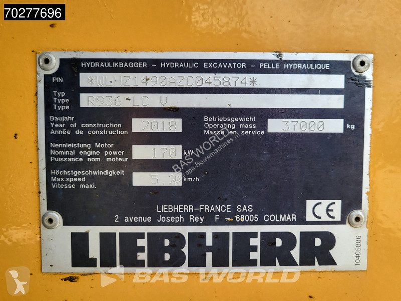 Excavadora Liebherr LC V