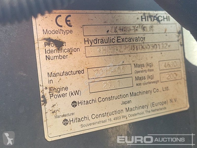 Skovl Hitachi ZX48U-6 CLR