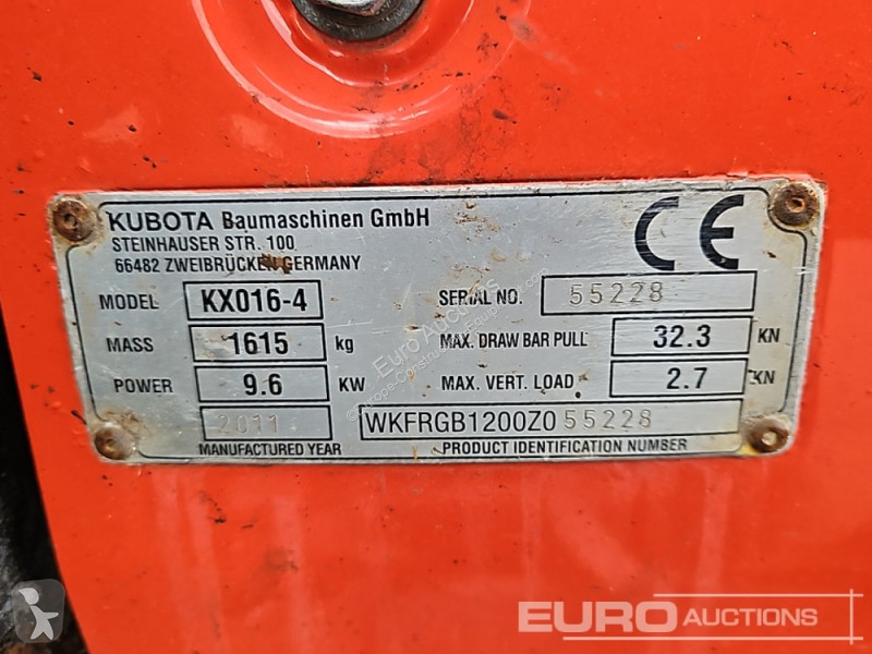 Escavatore Kubota KX016-4