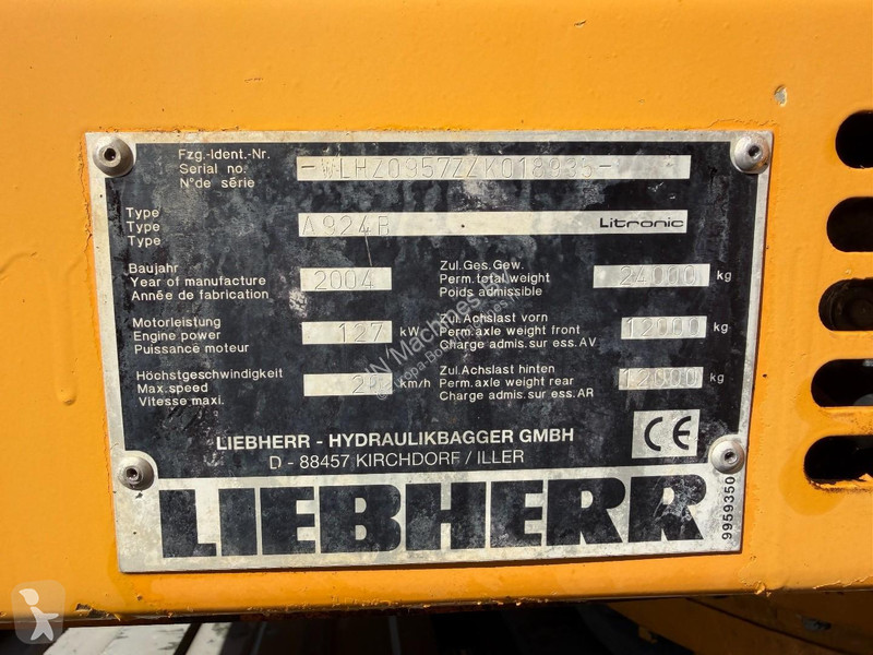 جرافة Liebherr A924B 2x bucket // AIRCON //...