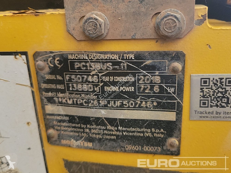 Escavatore Komatsu PC138US-11